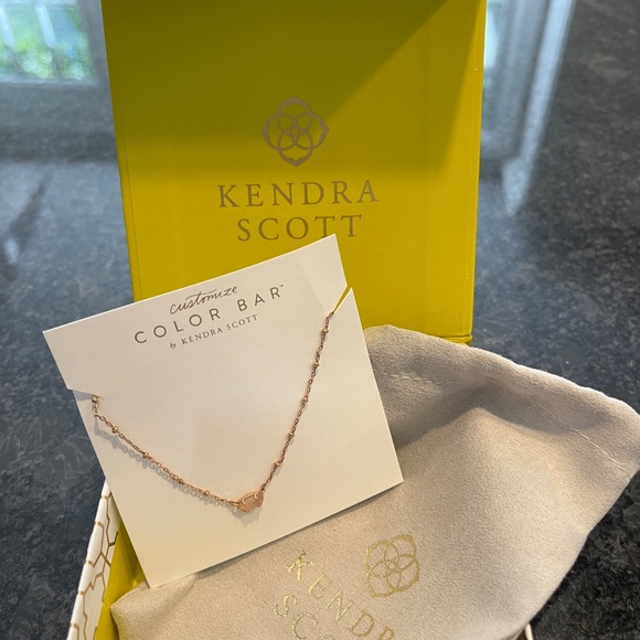 Kendra Scott Mini Pink Stone Necklace - Picture 7 of 8